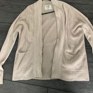Abercrombie & Fitch ribbed cardigan w pockets